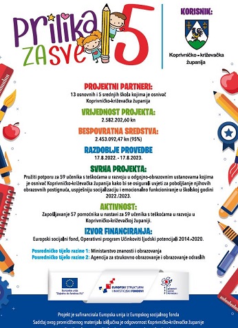 kola sudjeluje u projektu Prilika za sve 5